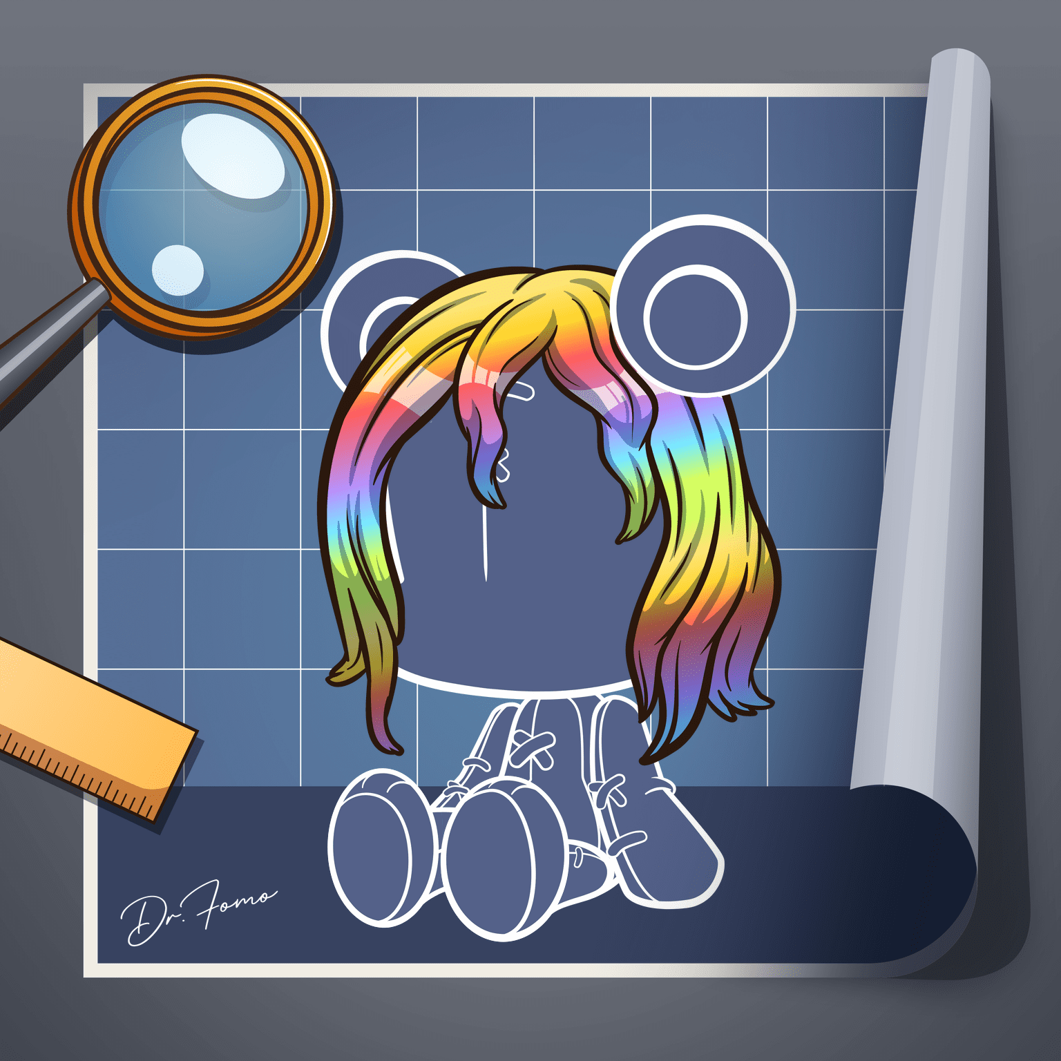 Rainbow Wig